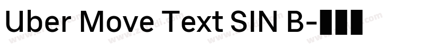 Uber Move Text SIN B字体转换